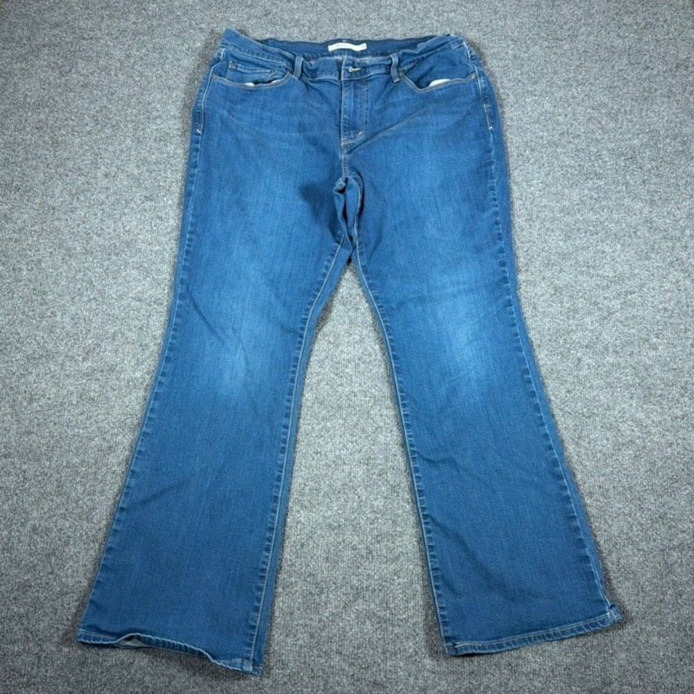 Levi's 515 Bootcut Jeans Denim Stretch Women Size 14 Blue‎ 32x30